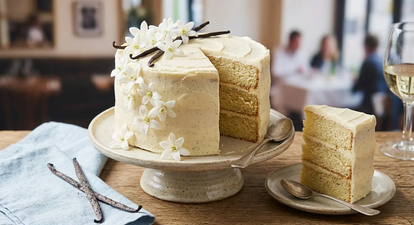 Le cake à la vanille intense